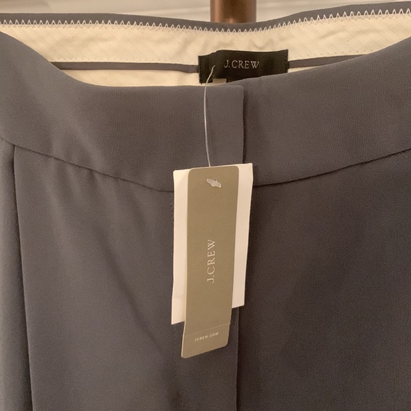 NWT J.CREW SIZE 12 PLEATED CREPE TROUSER GRAY - Picture 2 of 7
